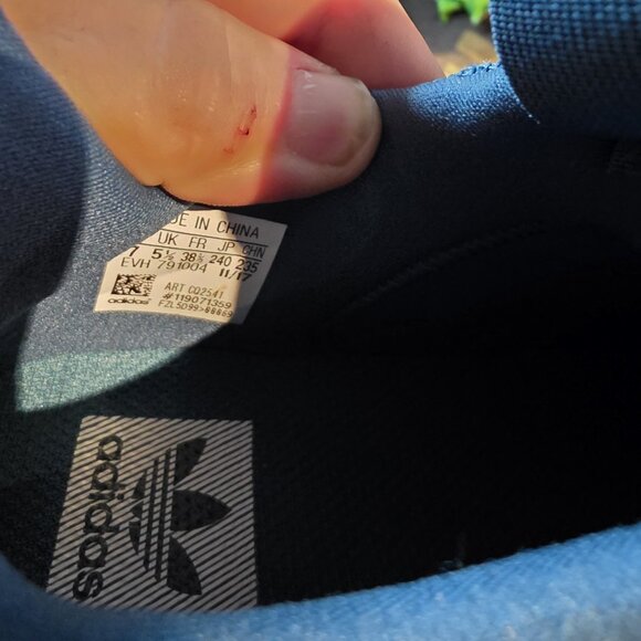 Womens 7-Adidas Prophere Sneaker Shoes Teal Knit Ortholite CQ2541 Chunky Outsole - Picture 9 of 9